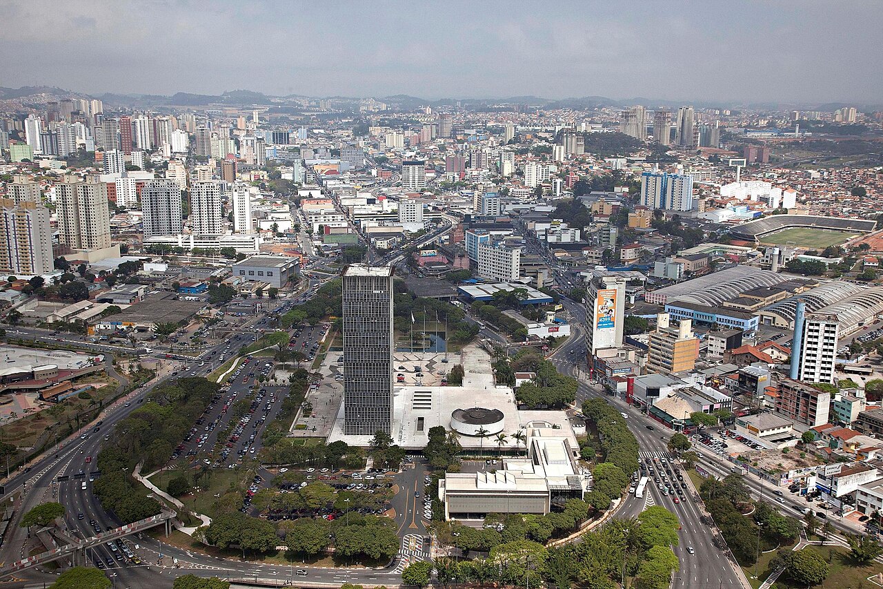 Vista panorâmica da área urbana de São Bernardo do Campo.